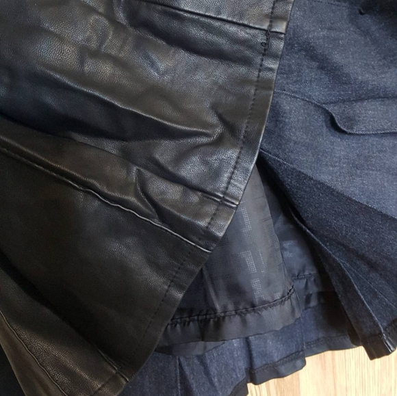 Leather ribbed top dress - Picture 4 of 6